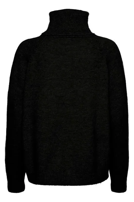 Saint Tropez Garbie Rollneck Pullover in Black