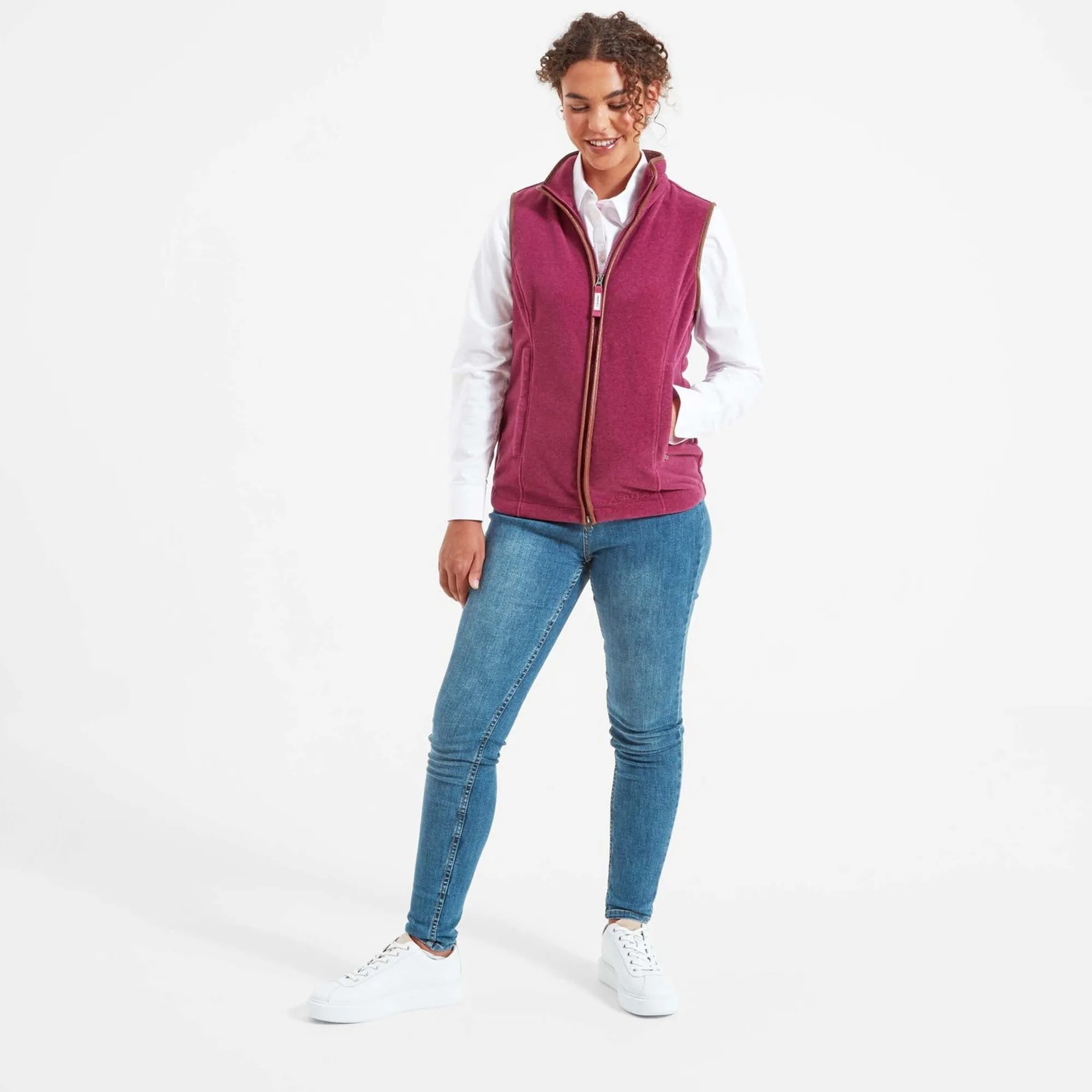 Schoffel Ladies Lyndon Fleece Gilet - Mulberry