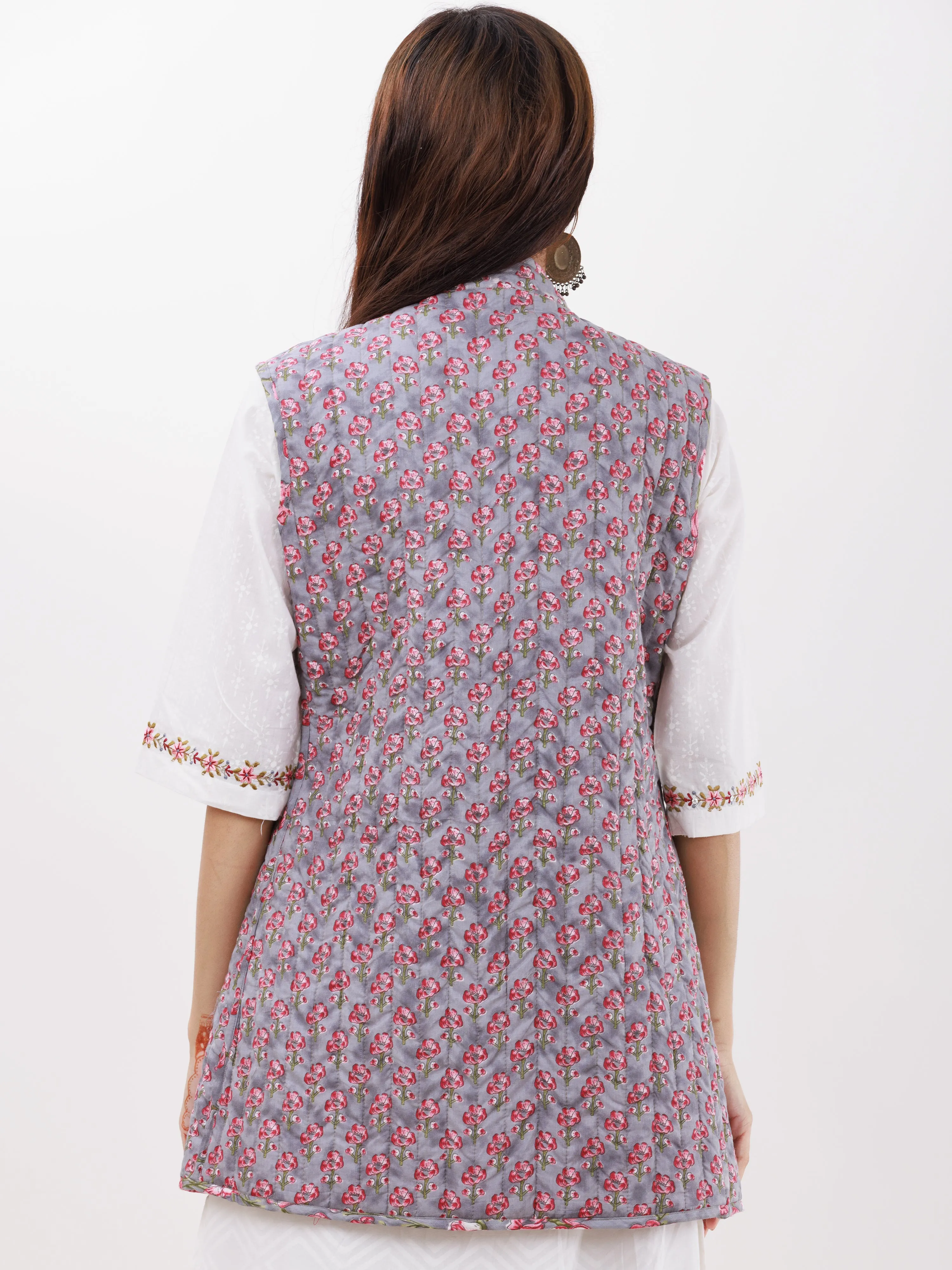 Shishir Anaysa Quilted Reversible Sleeveless Jacket