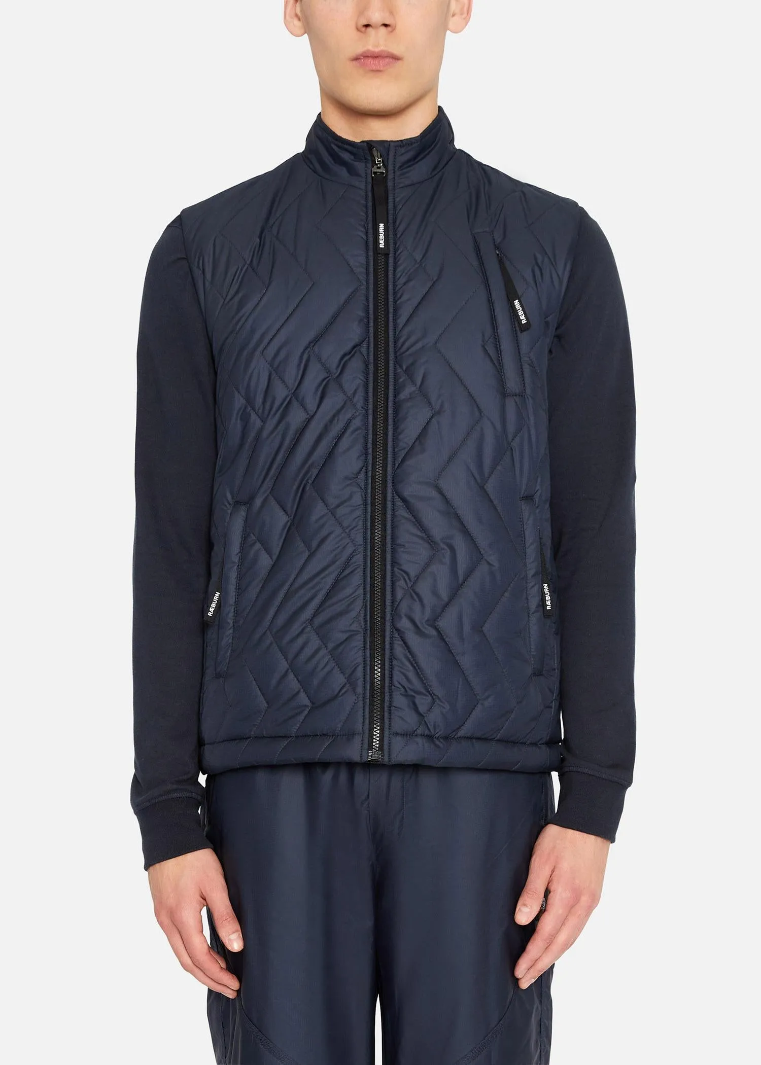 SI QUILTED GILET NAVY