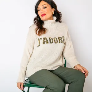 Slogan Wool Blend Jumper