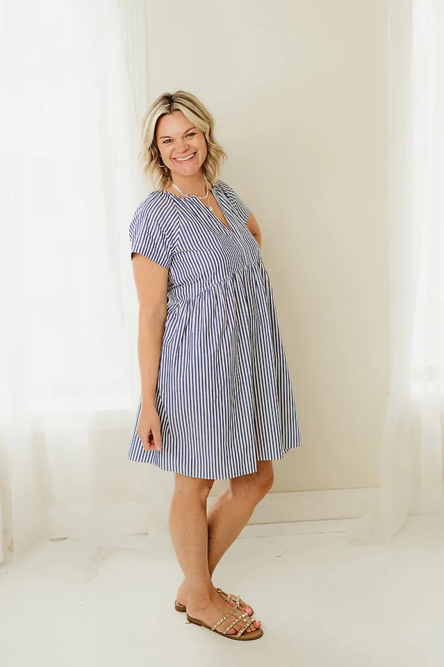 Stripe Babydoll Dress