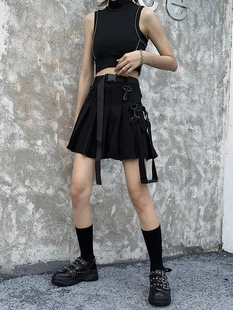 Techwear Cargo Skirt