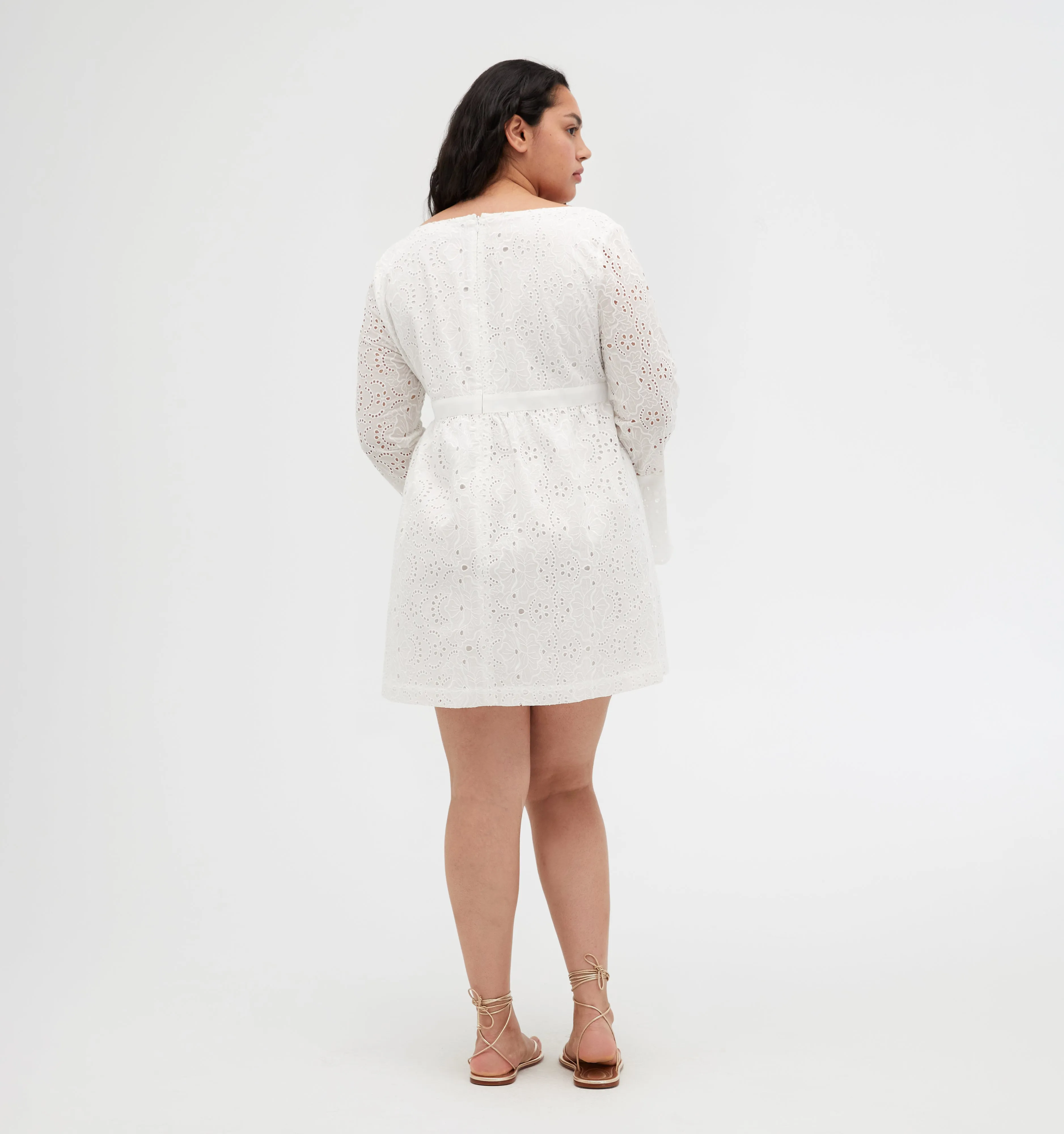 The Cosette Dress - White Broderie Anglaise