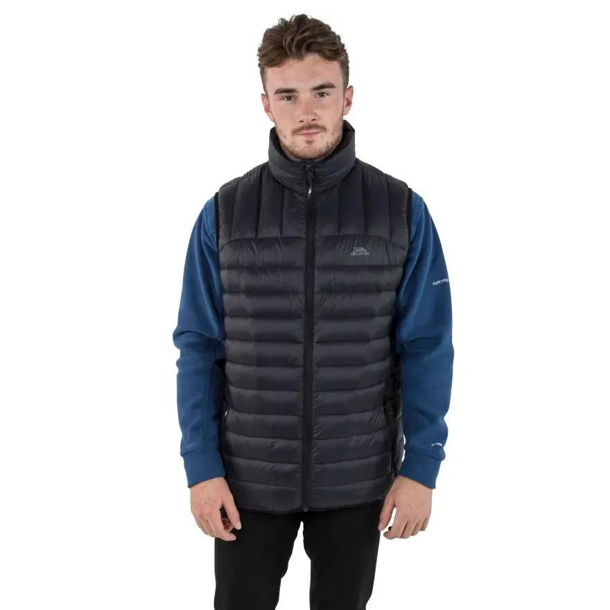 Trespass L Black Light Weight Hoppers Men's Down Gilet