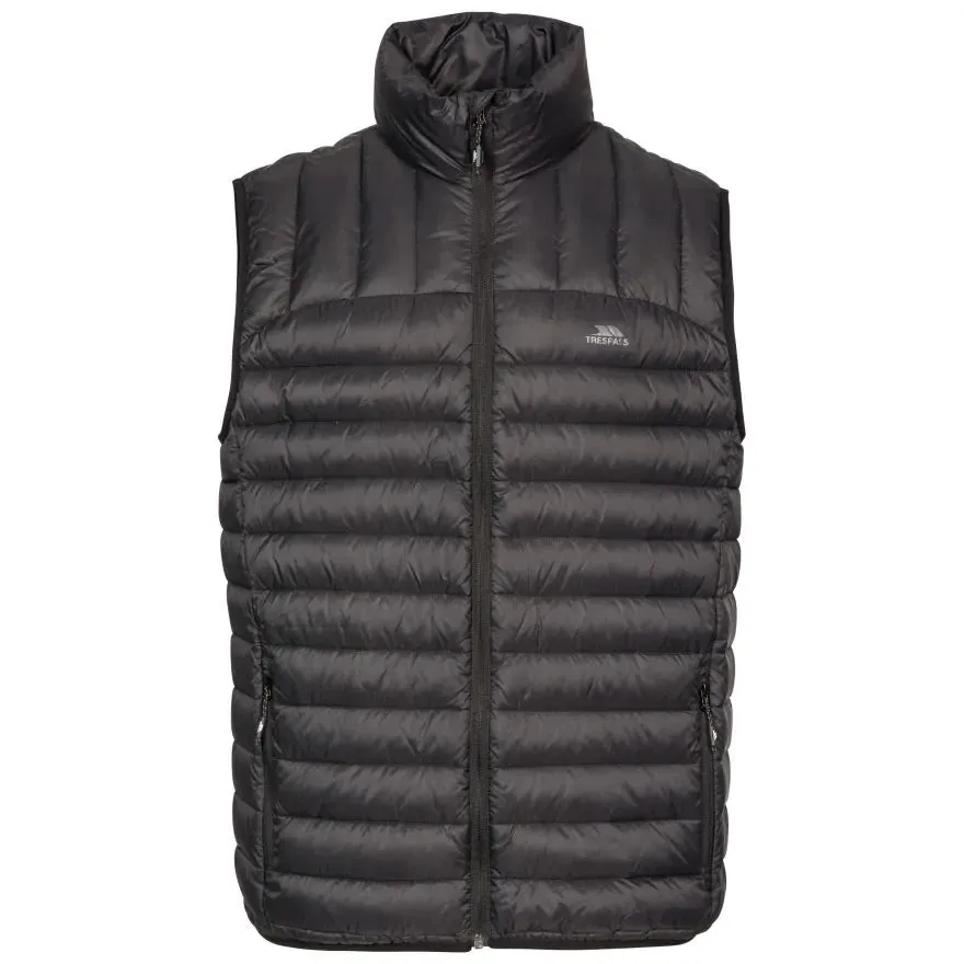 Trespass L Black Light Weight Hoppers Men's Down Gilet