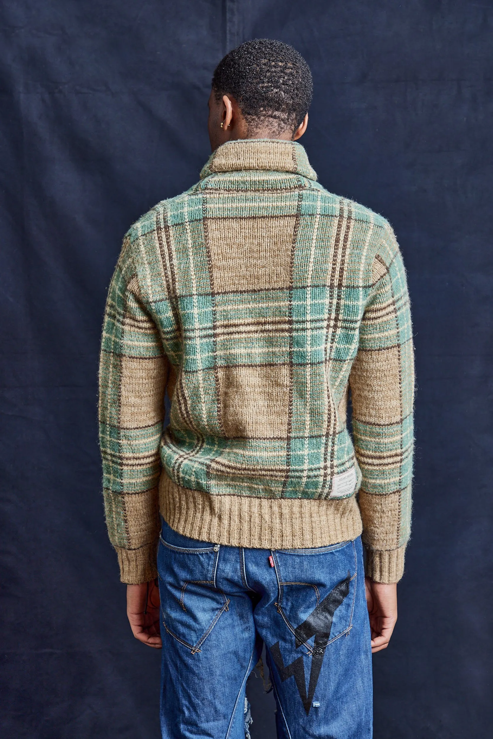 Vintage Ralph Lauren handknit - Check Wool Jumper