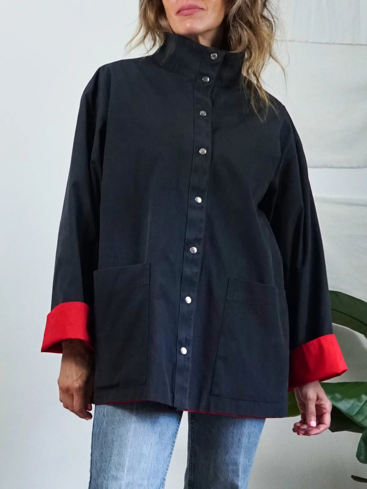 Vintage Reversible Boxy Workwear Jacket