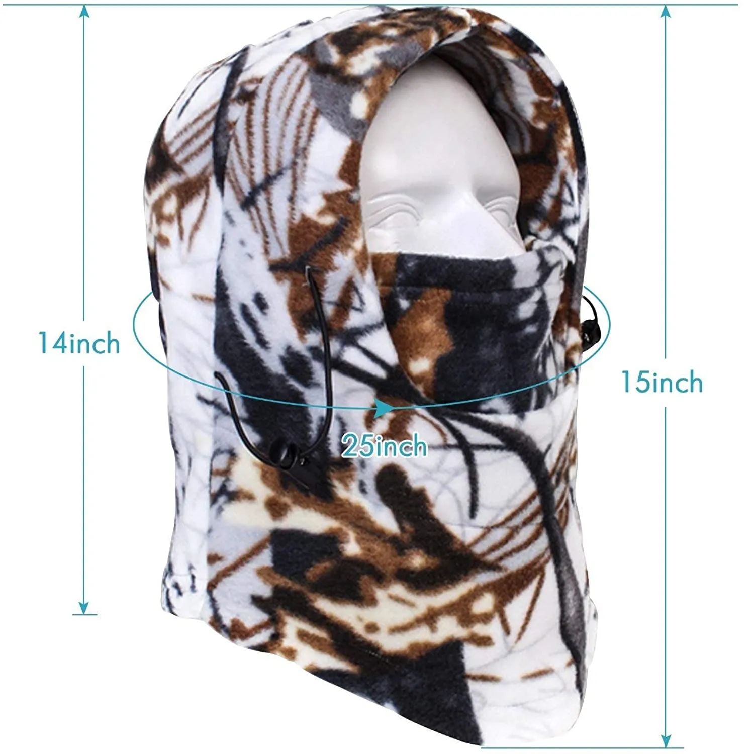 Your Choice Camo Balaclava Ski Face Mask | Camoflauge Neck Warmer